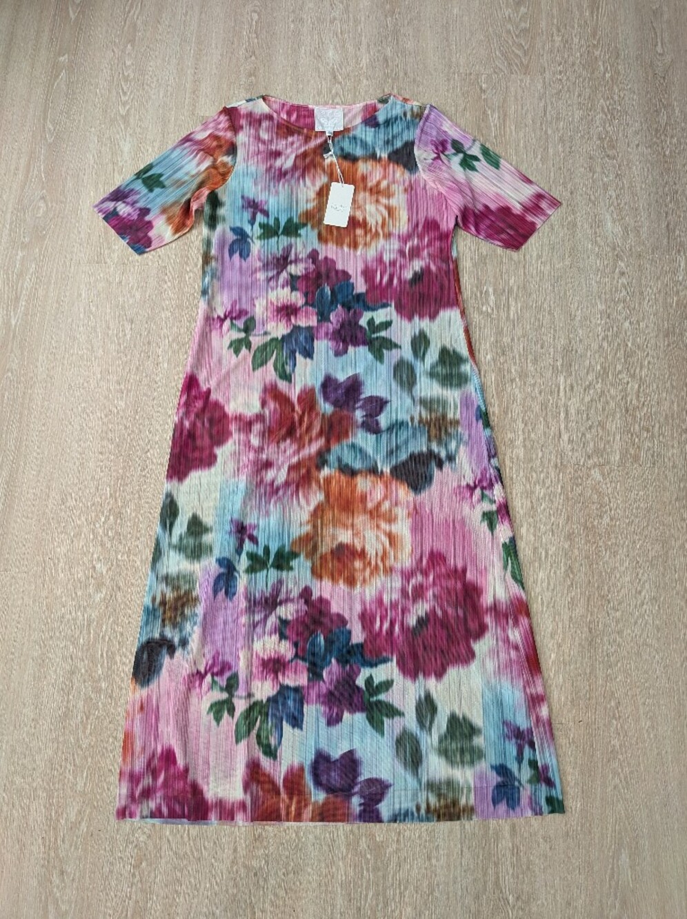 Johnny Was Dress Women's XL The Mesh Midi Alliumia Aum NWT - Picture 3 of 12